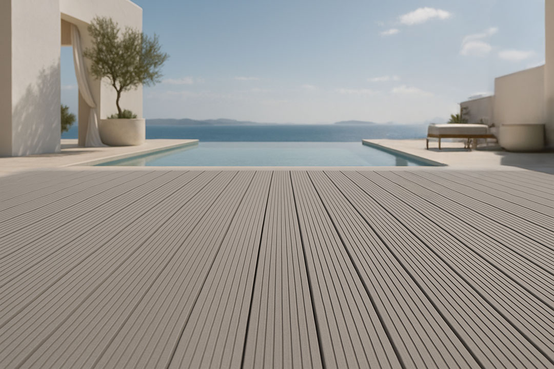 DECK-WPC ΔΑΠΕΔΟΥ 25/145mm L.GREY 180 - Laminate & Ξύλινα Πατώματα -  Θεσσαλονίκη - Strati.gr